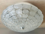 Large 1970s German Putzler Flush Mount Ceiling Light