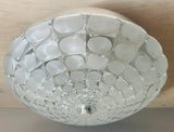 Large 1970s German Putzler Flush Mount Ceiling Light