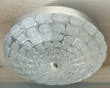 Large 1970s German Putzler Flush Mount Ceiling Light