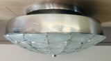 Large 1970s German Putzler Flush Mount Ceiling Light