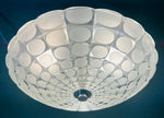 Large 1970s German Putzler Flush Mount Ceiling Light