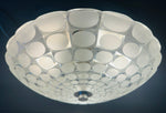 Large 1970s German Putzler Flush Mount Ceiling Light