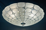 Large 1970s German Putzler Flush Mount Ceiling Light