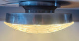 Large 1970s German Putzler Flush Mount Ceiling Light