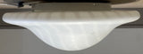 Large 1970s German Putzler Opal Glass Flush Mount