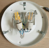 Large 1970s German Putzler Opal Glass Flush Mount