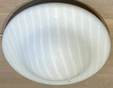 Large 1970s German Putzler Opal Glass Flush Mount