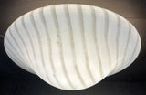 Large 1970s German Putzler Opal Glass Flush Mount