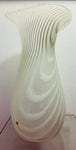 Large 1970s Piell & Putzler "Zebra" Striped Glass Vase