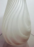 Large 1970s Piell & Putzler "Zebra" Striped Glass Vase