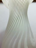 Large 1970s Piell & Putzler "Zebra" Striped Glass Vase