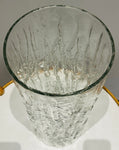 Large 1970s German Peill & Putzler "Bark Glass" Vase