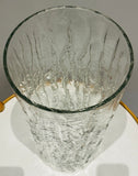 Large 1970s German Peill & Putzler "Bark Glass" Vase