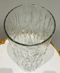 Large 1970s German Peill & Putzler "Bark Glass" Vase