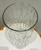 Large 1970s German Peill & Putzler "Bark Glass" Vase
