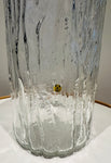Large 1970s German Peill & Putzler "Bark Glass" Vase