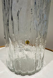 Large 1970s German Peill & Putzler "Bark Glass" Vase