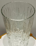 Large 1970s German Peill & Putzler "Bark Glass" Vase