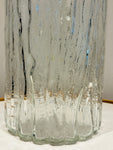 Large 1970s German Peill & Putzler "Bark Glass" Vase