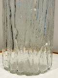 Large 1970s German Peill & Putzler "Bark Glass" Vase