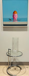 Large 1970s German Peill & Putzler "Bark Glass" Vase