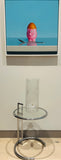 Large 1970s German Peill & Putzler "Bark Glass" Vase