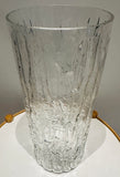 Large 1970s German Peill & Putzler "Bark Glass" Vase
