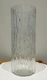 Large 1970s German Peill & Putzler "Bark Glass" Vase