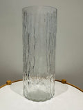 Large 1970s German Peill & Putzler "Bark Glass" Vase
