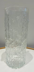 Large 1970s Scandinavian Textured "Ice" Glass Pitcher