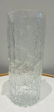 Large 1970s Scandinavian Textured "Ice" Glass Pitcher