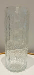 Large 1970s Scandinavian Textured "Ice" Glass Pitcher