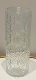 Large 1970s Scandinavian Textured "Ice" Glass Pitcher