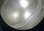 Large 1970s German Putzler Domed Frosted Glass Flush Mount Ceiling Light