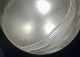 Large 1970s German Putzler Domed Frosted Glass Flush Mount Ceiling Light