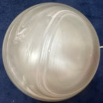 Large 1970s German Putzler Domed Frosted Glass Flush Mount Ceiling Light