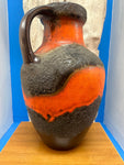 Large 1970s German Carstens Fat Lava Jug Vase