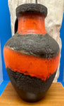 Large 1970s German Carstens Fat Lava Jug Vase