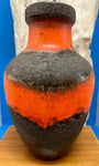 Large 1970s German Carstens Fat Lava Jug Vase