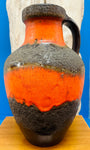 Large 1970s German Carstens Fat Lava Jug Vase