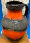 Large 1970s German Carstens Fat Lava Jug Vase