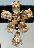 Pair of 1950s Christian Dior Crystal Earrings by Mitchel Maer