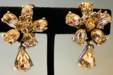 Pair of 1950s Christian Dior Crystal Earrings by Mitchel Maer