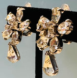 Pair of 1950s Christian Dior Crystal Earrings by Mitchel Maer