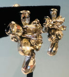 Pair of 1950s Christian Dior Crystal Earrings by Mitchel Maer