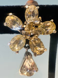 Pair of 1950s Christian Dior Crystal Earrings by Mitchel Maer