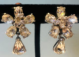 Pair of 1950s Christian Dior Crystal Earrings by Mitchel Maer