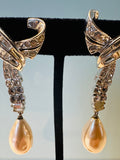 Pair of 1950s American Marcel Boucher "Glam" Earrings