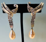 Pair of 1950s American Marcel Boucher "Glam" Earrings