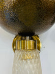 Pair of 1950s Italian Barovier Style Murano Glass Wall Sconces